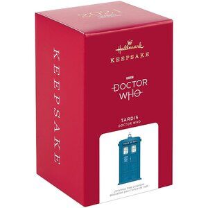 New! Dr. Who TARDIS Hallmark Keepsake Christmas Ornament 2021 Lights & Sounds